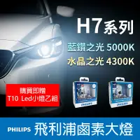 在飛比找蝦皮購物優惠-【台灣出貨】PHILIPS飛利浦  H7  汽車大燈 水晶之