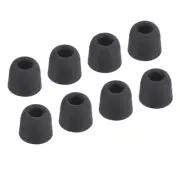 Replacement Foam Ear Tips Earbuds Bud 5.1-6mm Middle Size Black 8 Pcs
