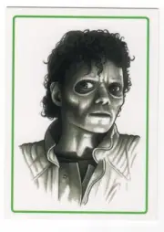 2018 Byron Winton Custom Art Card of Michael Jackson Zombie Ghoul Thriller