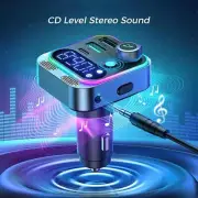 Bluetooth 5.3 FM Transmitter, KFZ Aux Bluetooth Auto RadioAdapter 2025 US