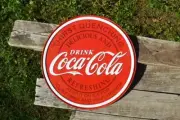 Drink Coca-Cola Tin Metal Sign - Coke - Delicious Refreshing - Family & Friends