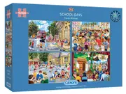 Gibsons School Days Jigsaw Puzzles 4 x 500 Pieces (GIB050639)