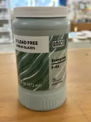 AMACO F-43 Evergreen Discontinued NOS F-Series Low Fire Pottery Glaze Cone 05