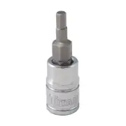 Titan 15653 Hex Bit Socket, 1/4" Drive, 1/8", SAE, Chrome Vanadium Steel