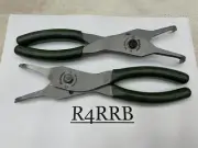 Snap-on Tools USA NEW 2 Piece .090 COMBAT GREEN Large Snap Ring Plier Lot Set