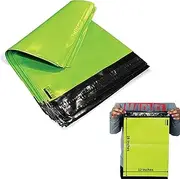 JeeJaan® 50 Pcs Neon Green Postage Bags 12x16 in Mailing Bags 305 x 405 mm Poly Mailers Parcel Bags Envelope Courier Shipping Mailers Waterproof and Tear-Proof Postal Mailer Courier Bags
