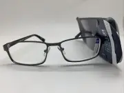 FG45 Foster Grant TI104 gun metal gray TI TECH +1.25 Reading READERS Glasses
