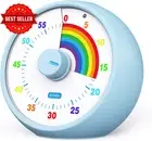 Visual Timer for Kids 60-Minute Countdown Pomodoro Timer Silent Desk Tool Rainbo