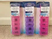 3 count Apex 7 Day Ultra Bubble-Lok XL Pill Organizer Weekly Storage * NEW