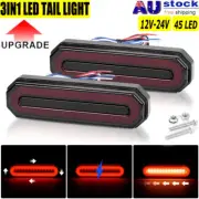 2X Sequential Indicator LED Tail Lights Trailer Ute Caravan Truck Stop 12-24V 5"