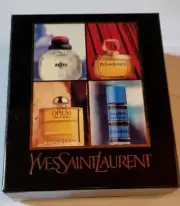 YsL Miniature Set PARIS, CHAMPAGNE, RIVE GAUCHE, OPIUM