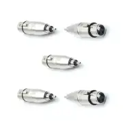 5 Pack of XLR Female To RCA Male Adapters