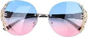 [OATIPHO] Fashionable Sunglasses Sun Glasses Sunglasses Rectangle Sunglasses for Women Star Sunglasses Light up Glasses Rave Accessories Eye Glasses Eyeglasses Beach Eyewear Golden