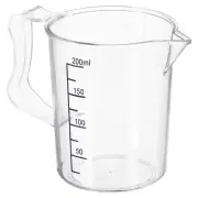 Graduated Beaker, 200ml PC Plastic Liquid Measuring Cup Double Sided Graduations