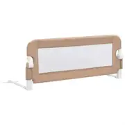 Toddler Safety Bed Rail Taupe 102x42 cm Polyester