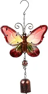 Colorful Wind Chimes Outdoor/Indoor Metal & Stained Glass Wind Chimes Home Garden Yard Decoration