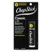 ChapStick Classic Lip Balm 4.2g Moisturises Soothes Dry Chapped Lips SPF 15