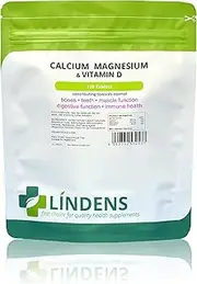 Calcium Magnesium & Vitamin D 120 Tablets Quality Natural Supplement 100% RDA