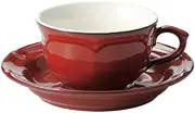 Rafine 15944053 Red Tea Cup [L-11.5 S-9.3 H-5.6 cm C-175cc]