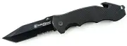 Smith & Wesson S&W Border Guard 5 Black Tanto Folder G-10 Serrated SWBG6TS