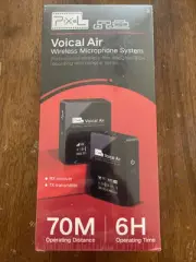 Pixel Voical Air UHF Wireless Microphone System Real-Time Monitoring. BRAND NEW