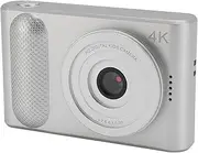 4K Digital Camera SLR, 48MP HD 16X Digital Zoom Autofocus, Silver