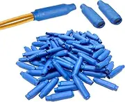 Low Voltage Wire Connectors - YATAU B Connectors Silicone Filled Wet B Gel Telephone Alarm Wire Crimp Bean Type Splice for Low Voltage Application, Blue (100Pcs)