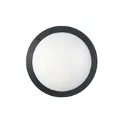 LED Bulkhead Light Round 12W Black IP66 - BULK1