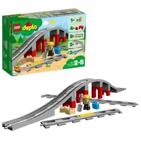 在飛比找momo購物網優惠-【LEGO 樂高】得寶系列 10872 鐵路橋與鐵軌(積木拼