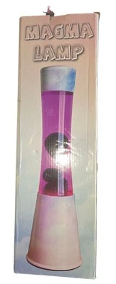 16 Inch Glacier Magma Lamp,Liquid Motion Lamp Blue Liquid with Red Wax