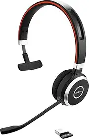 Jabra Evolve 65 UC Mono On-Ear Bluetooth Headset, Black