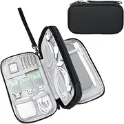 Electronics Travel Organizer,Portable Waterproof Electronic Travel Storage Bag for Small Charging Cord Storage,Charger,Small Electronics,SD Card etc,for Travel,Business