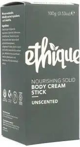 ETHIQUE Body Cream Stick Nourishing Solid Unscented 100g