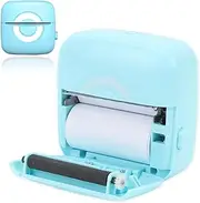 Pocket Thermal Printer, Portable Bluetooth Wireless Label Printer with APP (for iOS & Android) for Notes Journal Memo Photo Study for Kids Students (Sky Blue)