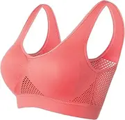 [Generic] Sports Bras for Women Breathable Lift Up Air Bra Mesh Comfortable No Underwire Bra High Support Running Workout Bras