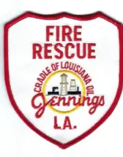 *HTF* Jennings (Jefferson Davis Parish) LA Louisiana Fire Dept. patch - NEW!