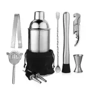 Stainless Steel Cocktail Shaker Bartending Tools Bartender Kit Drink Mixer Set