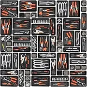 YY-LC 40PCS【Black】 Tool Box Organizer Tray Divider Set, Desk Drawer Organizer, Garage Organization and Storage Toolbox Accessories for Rolling Tool Chest Cart Cabinet Work Bench Small Parts