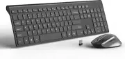 Wireless Keyboard and Mouse Combo Rechargeable Keyboard and Mouse 2.4G Ultra Sli