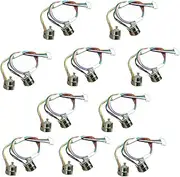 10 Pair 8mm Micro Stepper Motor 2-Phase 4-Wire DC 5-6V with Connection line +Gear