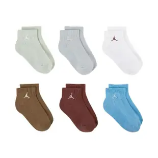【NIKE 耐吉】短襪 Jordan Everyday Essentials 兒童款 多色 厚底 毛巾布 休閒襪 襪子(JD2413034GS-001)