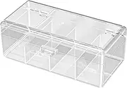Imtrub Transparent Playing Card Box | Card Game Holder Case | Collectible Trading Card Cases for Playing Cards, Card Deck Holder Organizer, Business Card Storage