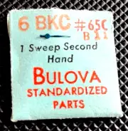 Bulova 6BKC Sweep Second Hand Blue 11 watch repair part #65C
