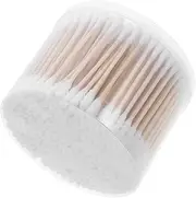 Gatuida Double-ended Cotton Swabs 500pcs Set Ears Beauty Cleaning Wooden Stick for Safe Use