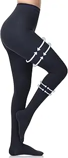 beister Medical Compression Pantyhose for Women & Men, Opaque Closed Toe 20-30mmHg Graduated Support Tight