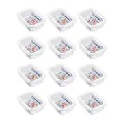 12PK Lemon & Lime Yorkshire Durable Glass Fresh Lock Food Storage Container 1.5L