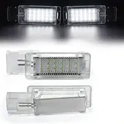 Pizgear 2Pcs LED Footwell Light Luggage Compartment Glove Box Lamps, for VW, for Golf, for Polo, for Passat, for Tiguan, for Jetta, for Caddy, UP T5 T6, for Touareg, for Scirocco Trunk Interior Ligh
