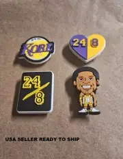 Croc Charms Basketball Kobe Bryant 4 pieces USA SELLER