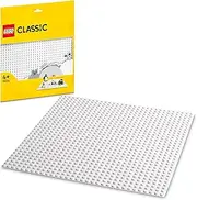 LEGO Classic White Building Plate, Building & Construction Kids Toy for 4+ Year Old Boys and Girls, Baseplate for Bricks and Blocks, Model Building and Display 11026