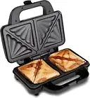 Sandwich Toaster/Toastie Maker – Deep Fill Non-Stick Hot Plates – 4 Slice Electr